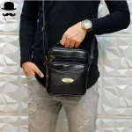 کیف دوشی مردانه چرمی دیپلمات بزرگ چرم صنعتی درجه یک - Image 4