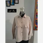 مانتو پانچ اسپرت دانشجویی دو جیب پارچه لینن سایز بزرگ - تصویر 6