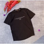 تیشرت سوپر نخ پنبه سایز بزرگ کیفیت عالی رنگ مشکی - تصویر 4