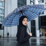 چتر تاشو چهارخانه 10 فنره دو نفره با قطر 105 سانتیمتر - تصویر 16