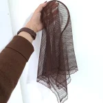 مینی اسکارف تل دار دور گیپور ابعاد 62 در 62 مناسب بهار و تابستان - Image 9