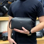 کیف دستی مردانه ضد آب سیلیکونی دو خانه - تصویر 5
