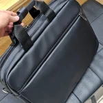 کیف اداری لپتاپی سیلیکونی ضد خش دوشی و دستی دو خانه - Image 3