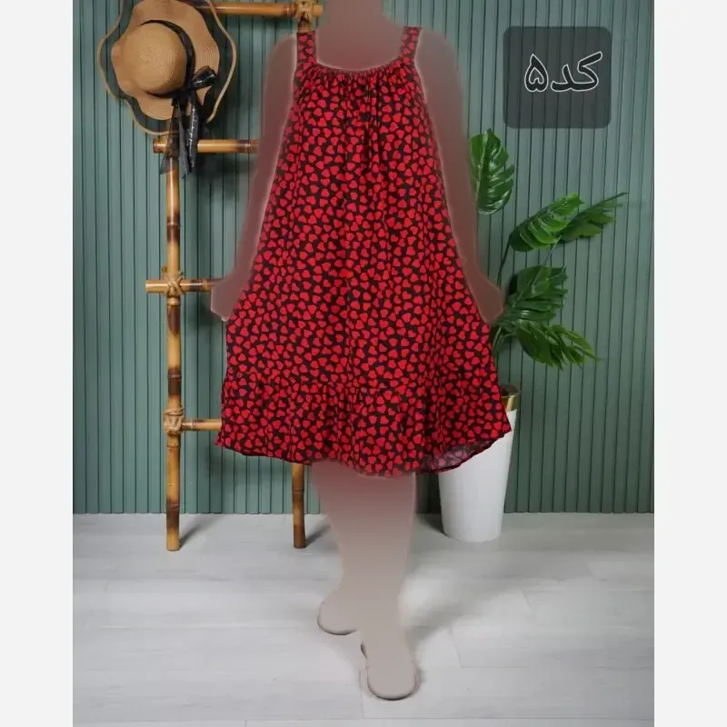 d883d77e-4b3e-4703-8a54-5ce339249b06 سارافون بندی نخی خارجی فری سایز مدل E7605 - Image 1
