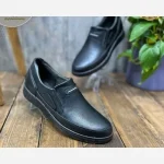ست کفش و کمربند مردانه مدل جردن، کفش طبی دوردوخت مشکی سایز 40 تا 44 - Image 10