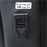کوله پشتی لپتاپ دانشجویی و اداری قفل دار مناسب لپتاپ 17.5 اینچ - Image 15