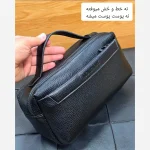 کیف دستی مردانه مونت بلانک چرم دوحالته چهار زیپ مدل دبل فیس - Image 8