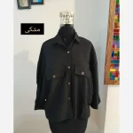 مانتو پانچ اسپرت دانشجویی دو جیب پارچه لینن سایز بزرگ - تصویر 16