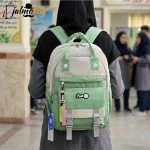 کوله پشتی مدرسه رنگی ضد آب مناسب دبستان و راهنمایی ارتفاع 40 سانتیمتر - Image 6