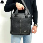 کیف اداری لپتاپی چرمی اِکو ایستاده دستی و دوشی - Image 2