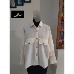 مانتو پانچ اسپرت دانشجویی دو جیب پارچه لینن سایز بزرگ - تصویر 7