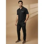 ست تیشرت و شلوار مراکشی مردانه یقه زیپ دار گلدوزی شده سایز L تا 3XL رنگبندی متنوع - Image 4