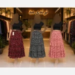⁨ ✨ دامن طبقه ایی ترند، سبک و خوش‌فرم ✨t8044