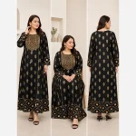 کرتی هندی زنانه جنس نخ وارداتی سایز بزرگ مدل کلوش قد 135 - تصویر 2