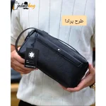 کیف دستی مردانه مونت بلانک چرم دوحالته چهار زیپ مدل دبل فیس - Image 5
