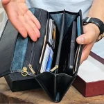 کیف دستی پاسپورتی چرم اصل گاوی مردانه - Image 3
