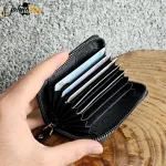 جاکارتی زیپدار چرم طبیعی گاوی مناسب آقایان و خانمها ابعاد 11 در 7 سانتیمتر - تصویر 5