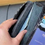 ست کادویی چرم طبیعی مردانه شامل کیف پول کتی و جاکلیدی با باکس چوبی - Image 8