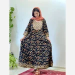 کرتی هندی زنانه جنس نخ وارداتی سایز بزرگ مدل کلوش قد 135 - تصویر 3