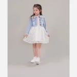 کت و سارافون دخترانه مجلسی مناسب 1.5 تا 7 سال - Image 2