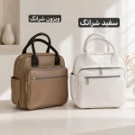 کوله دخترانه چرم مصنوعی 3 کاره روزمره ابعاد 30 در 27 سانتیمتر - تصویر 4