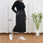 دامن ژاکارد مجلسی زنانه و دخترانه فری سایز مناسب تا سایز 44 - تصویر 5