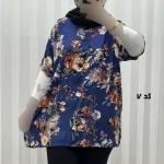تیشرت نخی زنانه و دخترانه دکمه دار چهارفصل سایز بزرگ - Image 13