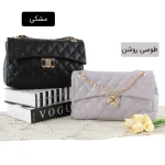 کیف پاسپورتی چرم مصنوعی زنانه روزمره بند بلند قهوه ای - تصویر 2