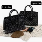 کیف زنانه چرم مصنوعی رسمی و مهمانی ابعاد 30 در 25 در 10 سانتیمتر - Image 5