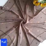 روسری نخی کشمیر قواره 140 مدل برگ دور دست دوز - Image 7