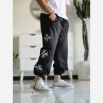 شلوار اسلش بگ کروم هارتز رنگ مشکی جنس گلکسی اسپان سایز XXL و XXXL - Image 8