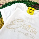 ست تیشرت و شلوارک کتان دخترانه طرح Every day سایز 1 تا 6 سال - Image 3