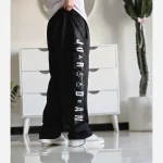 شلوار اسلش بگ جردن مشکی گلکسی اسپان قد 108 سایز XXL XXXL - Image 3