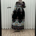 پیراهن ساحلی زنانه مدل ورشو نخی فری سایز مناسب تا سایز 48 - Image 2