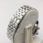 ساعت مچی مردانه استیل الکس مارتین صفحه آبی طرح سه موتور با تقویم و موتور ژاپن - تصویر 3