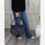 کیف زنانه مخمل روزمره و مهمانی دو بند جیبدار - Image 4