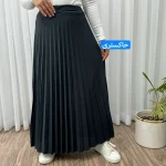 دامن پلیسه زنانه جودون گرم بالا فری سایز (36 تا 46) بدون آستر 6 رنگ - Image 15