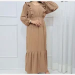 پیراهن ساحلی زارا فری سایز ابر باد زنانه تا سایز 48 چهارفصل شیک و راحت بدون بدن نما - تصویر 3