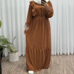 پیراهن ساحلی زارا فری سایز ابر باد زنانه تا سایز 48 چهارفصل شیک و راحت بدون بدن نما - تصویر 12
