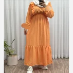 پیراهن ساحلی زارا فری سایز ابر باد زنانه تا سایز 48 چهارفصل شیک و راحت بدون بدن نما - تصویر 14
