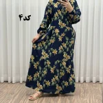 پیراهن زنانه مدل گلرخ کد 924 فری سایز تا 46 جنس بوگاتی کمربنددار چهارفصل شیک و راحت بدون آبرفت و رنگ رفت سایه نمیندازد - تصویر 6