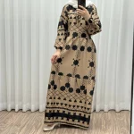 پیراهن فلور بوگاتی مدل گوله برفی فری سایز تا 48 چهارفصل شیک و راحت بدون چروک و سایه اندازی بند کمر قابل تنظیم زنانه و دخترانه - تصویر 3