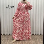پیراهن فلور بوگاتی مدل ایوبی فری سایز زنانه تا سایز 46 چهارفصل شیک و راحت با کمربند سایه نمیاندازد - Image 4