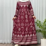 پیراهن ساحلی زنانه بوگاتی مدل ترمه آسمانی فری سایز تا 48 آبرفت و رنگ رفت ندارد - Image 4
