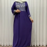 پیراهن ساحلی زنانه نخی مدل الهه فری سایز تا 46 کمربند دار تن خور شیک و راحت چهارفصل سایه نمیندازد - Image 5