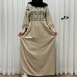 پیراهن ساحلی زنانه نخی مدل الهه فری سایز تا 46 کمربند دار تن خور شیک و راحت چهارفصل سایه نمیندازد - Image 13