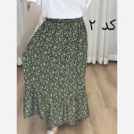 دامن نخ آلمان گلریز فری سایز تا 48 قد 95 سانتیمتر سایه نمیاندازد چهارفصل مناسب بارداری - Image 5