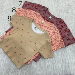 کراپ طرحدار H&M کد 1072 سایز S, M, L, XL, XXL قد 40 سانت بدون آبرفت و چروک - تصویر 5