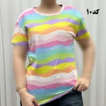 تیشرت طرحدار H&M نخ پنبه چهارفصل زنانه دخترانه سایزبزرگ تا XL XXL XXXL تنخور راحت - Image 6