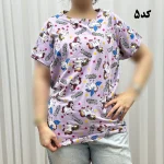 تیشرت طرحدار H&M نخ پنبه چهارفصل زنانه دخترانه سایزبزرگ تا XL XXL XXXL تنخور راحت - Image 3